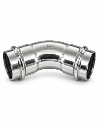 Cot 45° inox GP 304 V-press Ø108, FF (press × press)